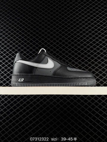 Nike Air Force 1 07 Black Grey White EU 39-45 Casual - Unisex (BS-70001)
