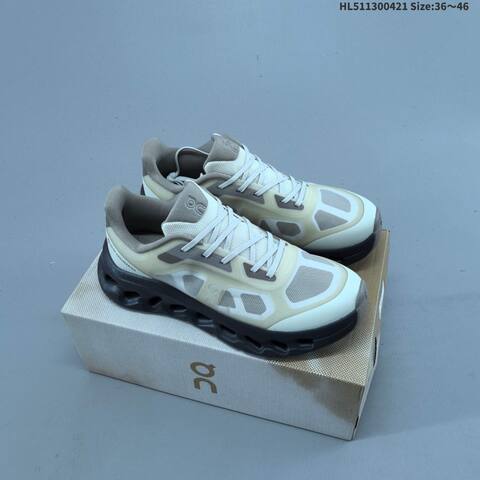On Cloudtilt Cream Grey Dark Grey EU 36-46 Running Shoe Running Sneakers - Unisex (BS-69591)