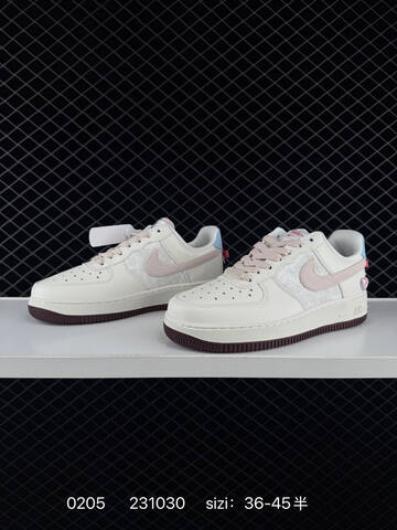 Nike Air Force 1 07 Low Sail Pink Light Blue Burgundy EU 36-45 5 Lifestyle - Unisex (BS-72817)