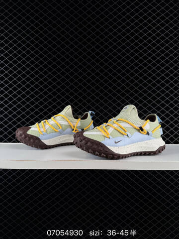 Nike ACG Mountain Fly LOW GTX SE Light Green Light Blue Yellow Brown Off White EU 36-45 Trail - Unisex (BS-70405)