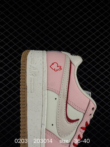 Nike Air Force 1 Low Pink White Red Gum 36-40 Casual - Unisex (BS-72836)