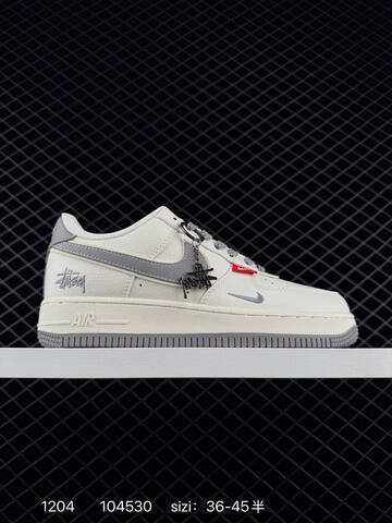 Nike Air Force 1 07 White Grey Red And White Light Blue EU 36-45 5 Lifestyle - Unisex (BS-73848)
