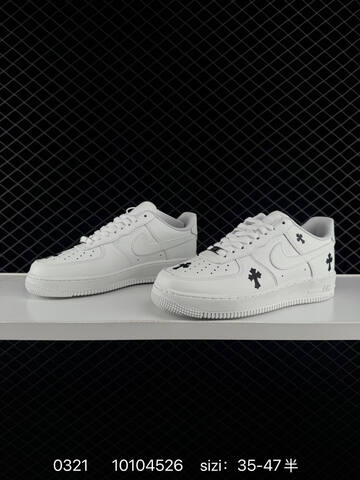Nike Air Force 1 07 CW2288-111 White With Black Star Graphics 35-47 5 Lifestyle - Unisex (BS-72540)