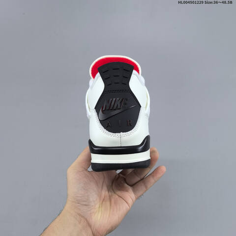 Jordan Air Jordan 4 Retro Flight Club Sail Black Red EU 36-48 5 Basketball - Unisex (BS-67205)