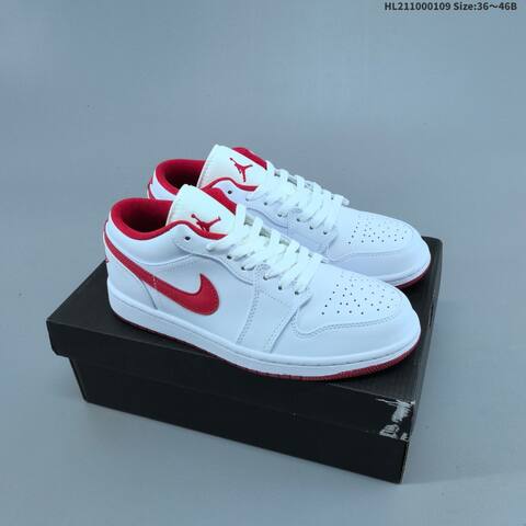 Jordan Air Jordan 1 Low White Royal Blue Red EU 36-46 Basketball - Unisex (BS-67050)