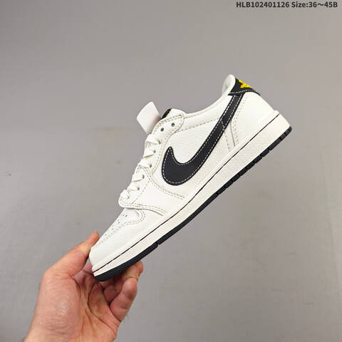 Jordan Travis Scott x Air Jordan 1 Low Sail Light Grey EU 36-45 Casual - Unisex (BS-63053)