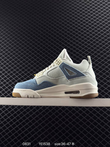 Jordan Air Jordan 4 Retro Undefeated MA-1 Light Blue Off White Gold Gum Brown EU 36-47 Basketball Shoe - Unisex BS-80796
