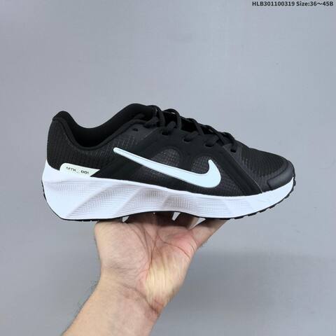 Nike Metro Tek GS Black White Purple EU 36-45 Running Shoe - Unisex BS-61237