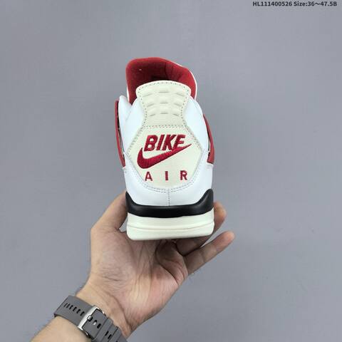 Jordan Air Jordan 4 Retro OG White Red Black EU 36-47 5 Basketball - Unisex (BS-65866)