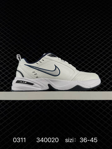 Nike Air Monarch 4 White Navy 36-45 Training - Unisex (BS-72691)