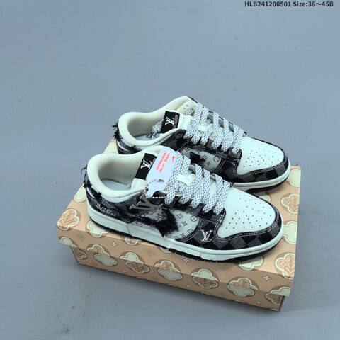 Nike Dunk SB Low Off White Dark Brown Light Blue Navy EU 36-45 Skate Shoe - Unisex (BS-60550)