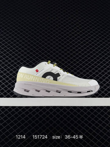 On Cloudvista 2 White Pale Yellow Olive Black EU 36-45 Trail Shoe Trail Running Sneakers - Unisex (BS-85436)