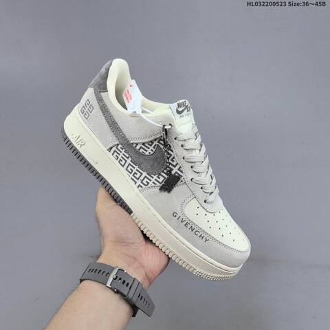 Nike Air Force 1 07 LV8 Light Grey Dark Grey Cream White EU 36-45 Sneaker - Unisex BS-60208