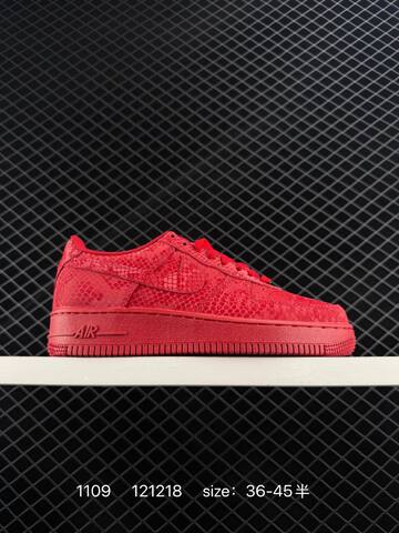 Nike Air Force 1 07 Black Purple Red White Snake Print EU 36-45 Lifestyle - Unisex (BS-74280)