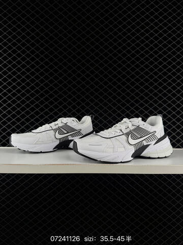 Nike V2K Runtekk White Black EU 35 5-45 Running - Unisex (BS-70108)