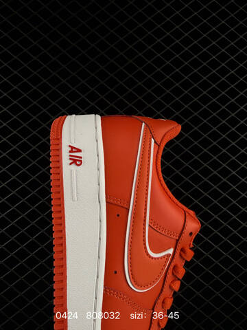 Nike Air Force 1 Low Picante Red With White Accents White Midsole Red Outsole EU 36-45 Lifestyle - Unisex (BS-71903)