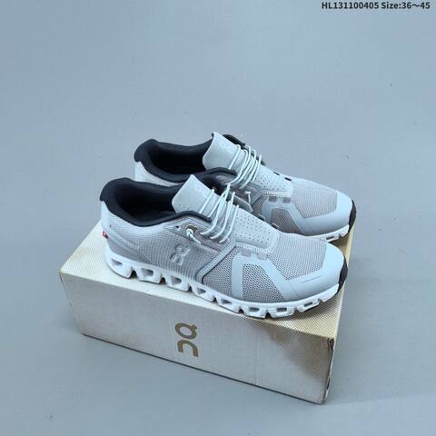 On Running Cloud 5 Black Or Grey White EU 36-45 Running Shoe Running Sneakers - Unisex (BS-69639)