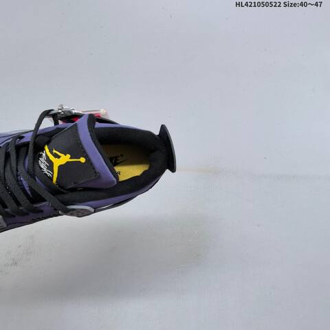 Jordan Air Jordan 4 Retro FV5029-500 Purple Black Grey Yellow EU 40-47 Basketball - Men's (BS-65899)