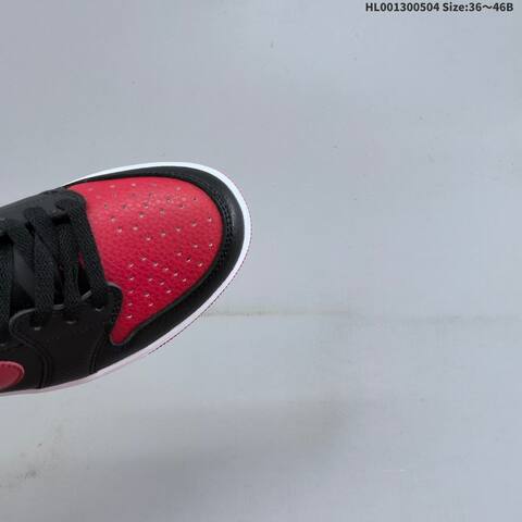 Jordan Air Jordan 1 Low OG Black Varsity Red White EU 36-46 Casual - Unisex (BS-66049)