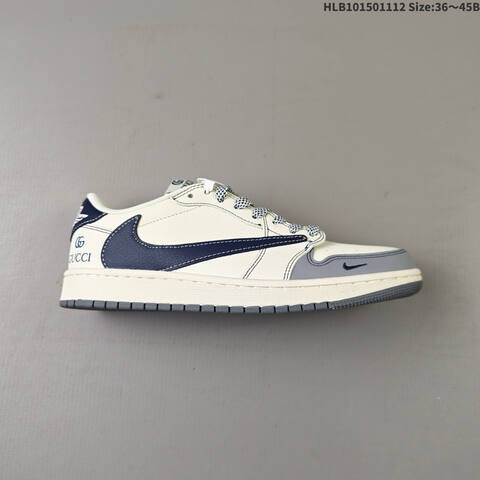 Jordan Air Jordan 1 Low Sail Gray Navy EU 36-45 Casual - Unisex (BS-63849)
