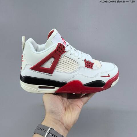 Nigel Sylvester x Air Jordan 4 Sail Cinnabar AIR JORDAN 4 Aj4 Lifestyle (BS-66277)