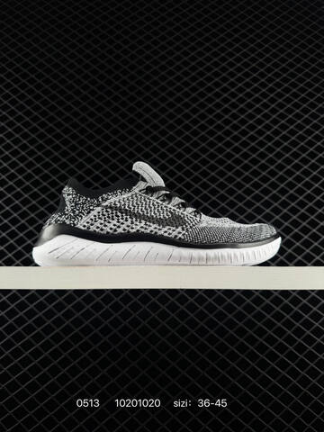 Nike Free RN Flyknit 2018 942838 Black White Grey EU 36-45 Running - Unisex (BS-71492)