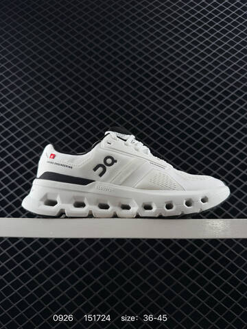 On Cloudrunner 2 White Grey Black Orange EU 36-45 Running Shoe Running Sneakers - Unisex (BS-85490)