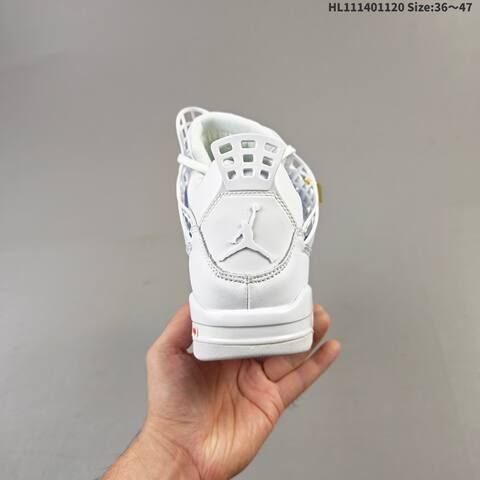 Jordan Air Jordan 4 Retro White 36 47 Basketball - Unisex (BS-63371)