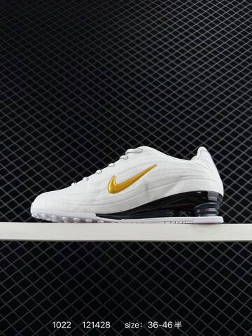 Nike Shox White Gold Black EU 36-46 5 Running - Unisex (BS-74647)