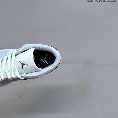 Jordan Air Jordan 1 Low White Light Blue Black 36 46B Casual - Women's (BS-66008)