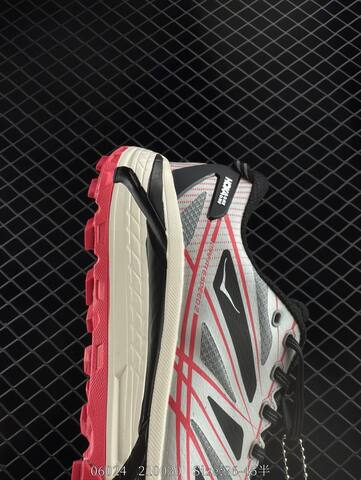 HOKA ONE ONE Mafate Speed 2 Low TPU White Black Grey Red Trail Shoe Trail Running Sneakers (BS-86590)