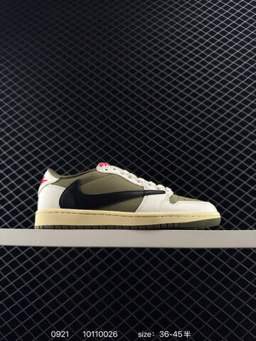 Jordan Travis Scott x Air Jordan 1 Low DM7866-100 Yellow Grey Blue Pink White Beige EU 36-45 Sneaker - Unisex (BS-80663)