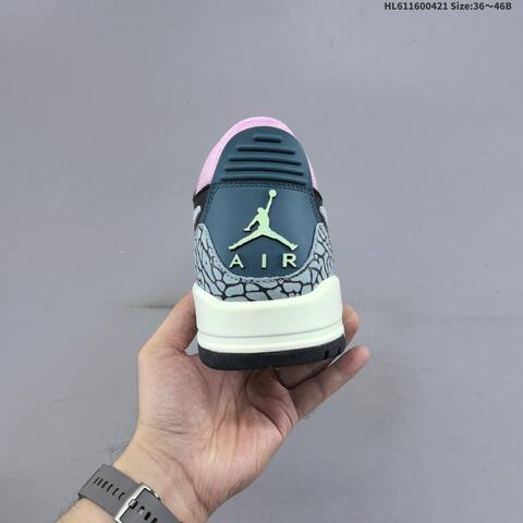 Jordan Legacy 312 Low Black Blue-grey Mint Green Pink EU 36-46 Casual - Unisex (BS-66106)