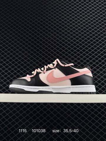 Nike Dunk Low Black Pink White 35 5-40 Skate - Unisex (BS-74194)