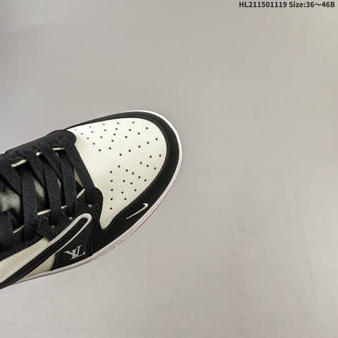 Jordan Air Jordan 1 Low x Travis Scott Black White Red EU 36-46 Lifestyle - Unisex (BS-63459)