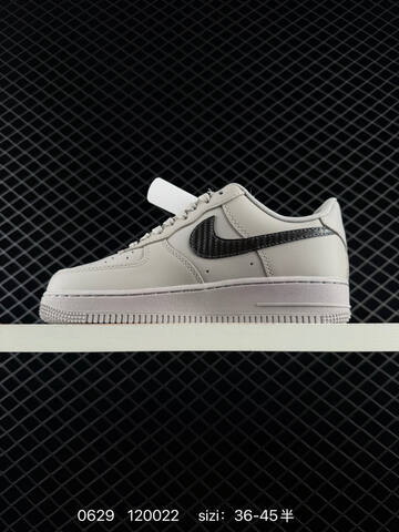 Nike Air Force 1 07 Light Grey Black EU 36-45 Sneaker - Unisex (BS-70530)