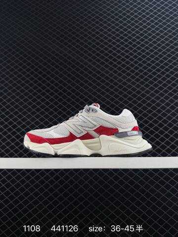 New Balance 9060 U9060IAB Grey Red White Off White Black EU 36-45 Sneaker - Unisex (BS-82612)