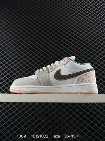 Jordan Air Jordan 1 Low White Light Blue Beige Brown Pink EU 36-45 Sneaker - Unisex (BS-80562)