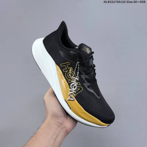 HOKA ONE ONE MAFATE SPEED 4 Profly X Black Gold White EU 36-45 Running Shoe Running Sneakers - Unisex (BS-69398)