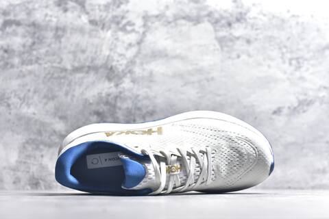 HOKA Rincon 4 White Blue Gold Running Shoe Running Sneakers