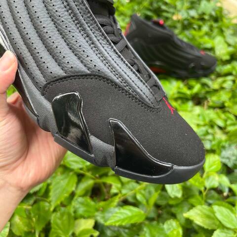 Jordan Air Jordan 14 Retro 487471 003 Black Varsity Red EU 43 Basketball Shoe - Men s BS-87332