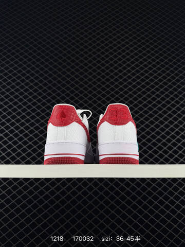 Nike Air Force 1 Low White Red EU 36-45 5 Lifestyle - Unisex (BS-73622)