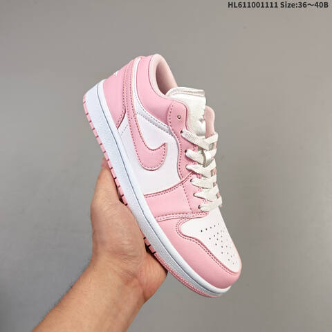 Jordan Air Jordan 1 Low Pink White EU 36-40 Basketball - Unisex (BS-63854)