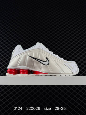 Nike Shox R4 Silver Black Red 28-35 Running - Women's (BS-72966)