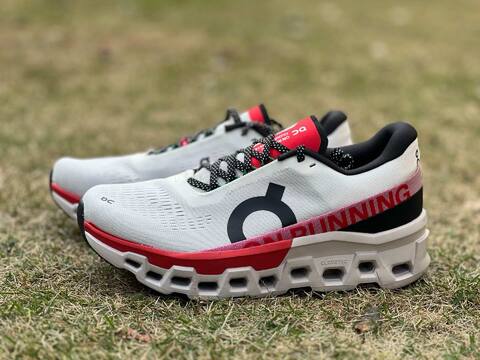 On Cloudmonster 2 3ME10122906 Ivory Silver Red Black US 8 EU 41 UK 7 5 JP 26 Running Shoe Running Sneakers - Men's (BS-86985)