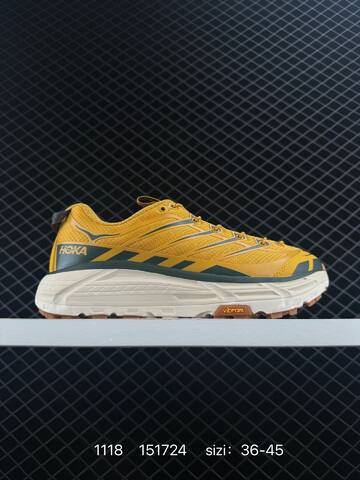 HOKA ONE ONE MAFATE THREE 2 White Neon Yellow Grey Red EU 36-45 Trail Shoe Trail Running Sneakers - Unisex (BS-86381)