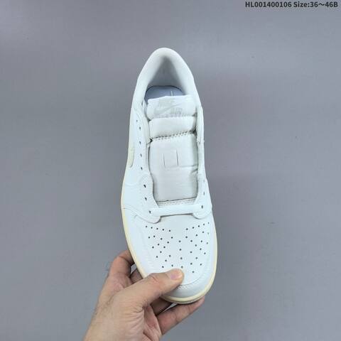 Jordan Air Jordan 1 Low OG Triple White EU 36-46 Lifestyle - Unisex (BS-67081)