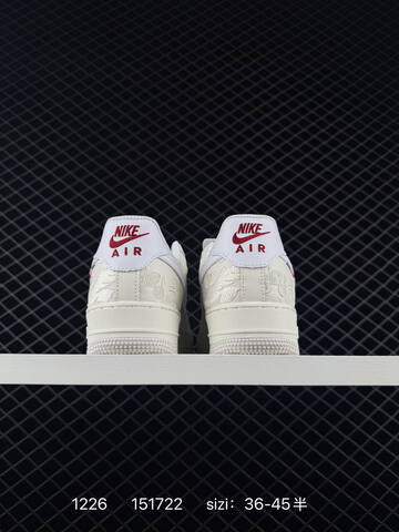 Nike Air Force 1 07 LV8 Sail White With Red Accents EU 36-45 5 Lifestyle - Unisex BS-73472