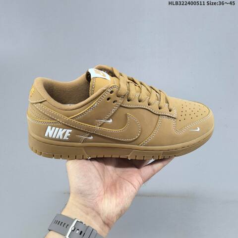 Nike SB Dunk Low Stussy Brown Beige White EU 36-45 Skate Shoe - Unisex BS-60410
