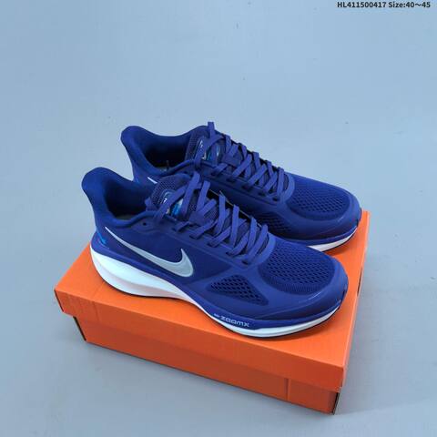 Nike Air Zoom Winflo ZoomX Black White Blue Silver EU 40-45 Running Shoe - Men s BS-60669